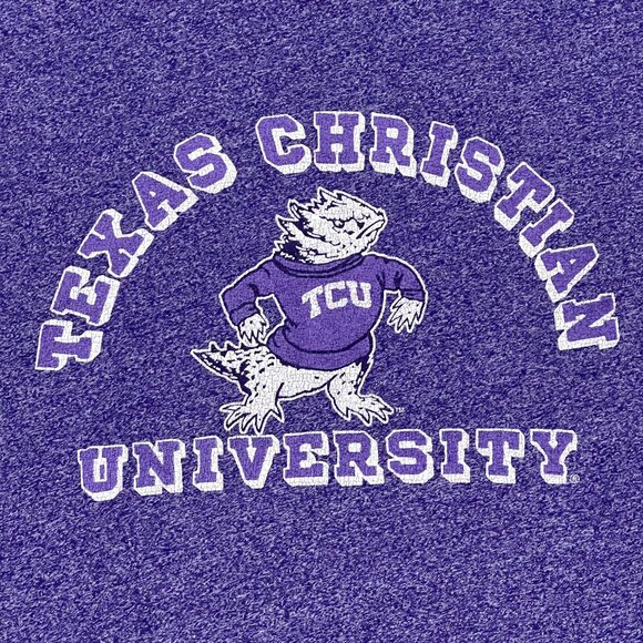 TCU Horned Frogs Blue 84 T Shirt Size Large - Picture 2 of 4